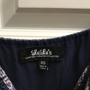 Lulus blue dress